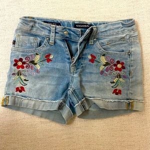 Vigoss Jeans Shorts - Embroidered